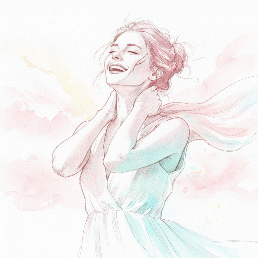 Dentosophie illustration einer Frau